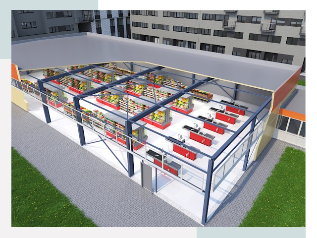 Строительство магазинов в Калуга от 607 руб. за м²