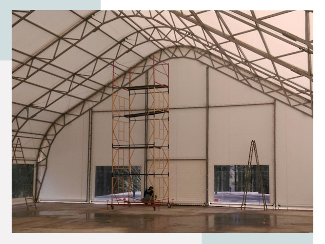 Шатровые ангары в Калуге