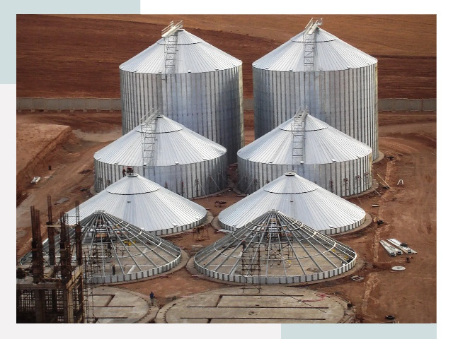 Строительство зерновых силосов в Калуге