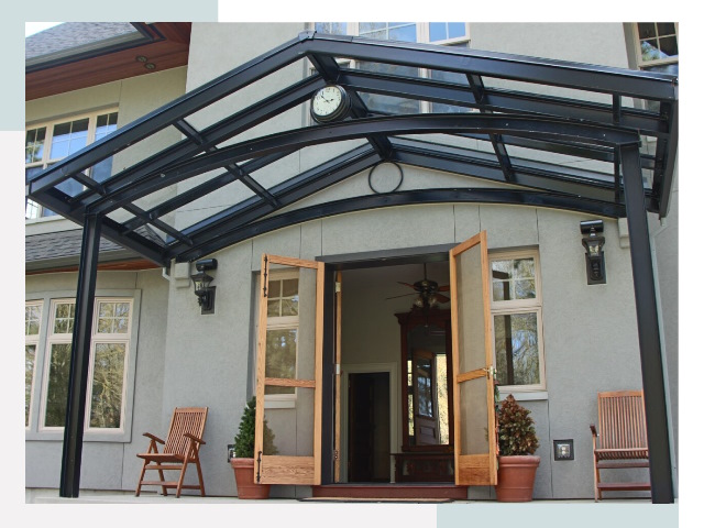 Козырьки металлические в Калуге