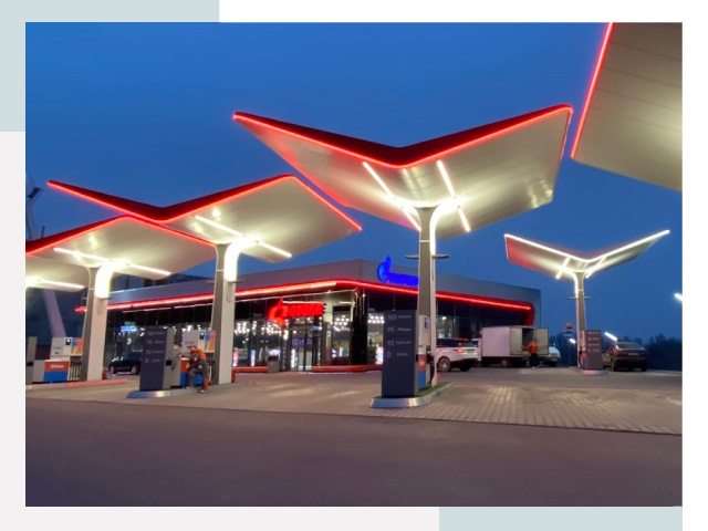 Навесы для АЗС в Калуге