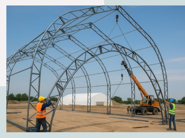 Монтаж ангаров в Калуге от 607 руб. - Надежно и быстро