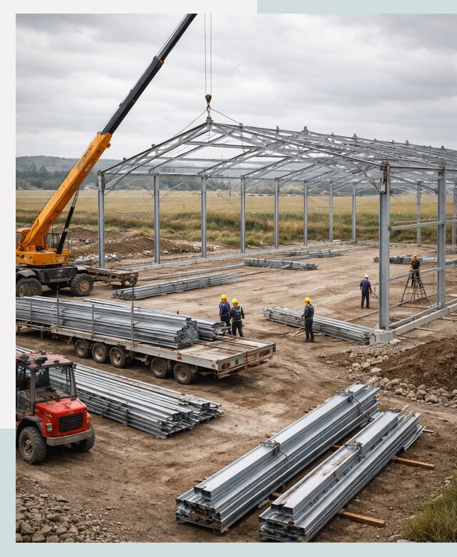 Строительство ангаров для сельхозтехники в Калуге под ключ