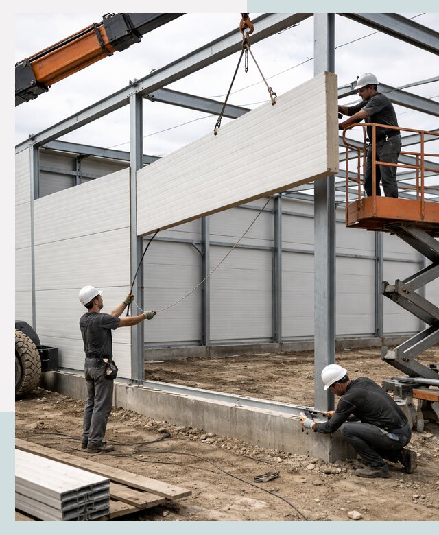 Строительство складов из сэндвич панелей в Калуге под ключ