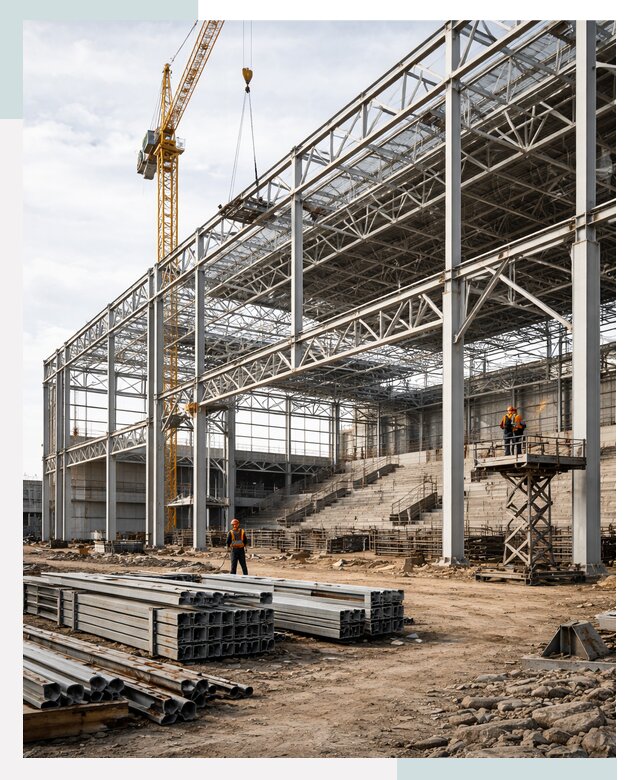 Строительство спортивных комплексов в Калуге от 30342 р. | СтальСтрой-Клг